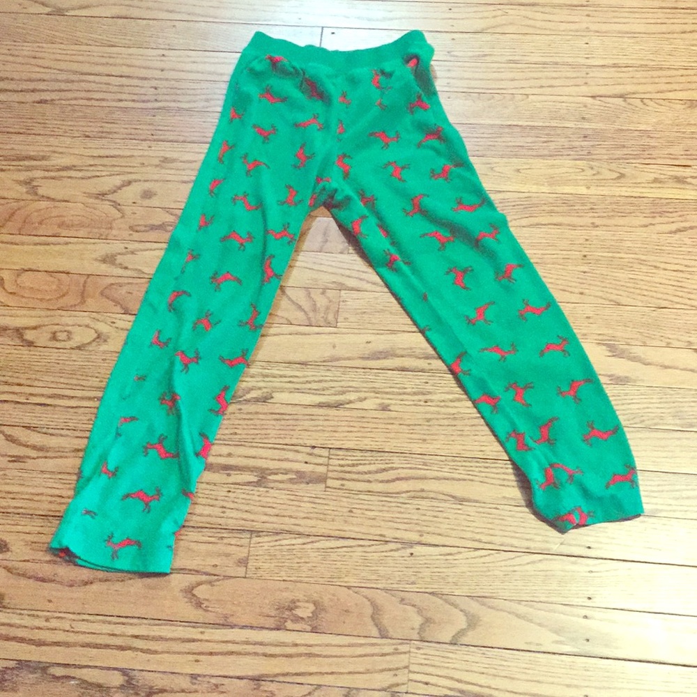 Green and red soft Christmas pants